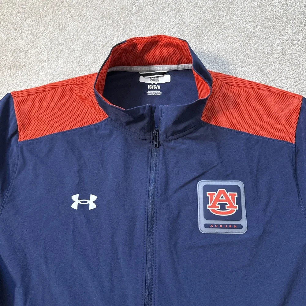 Auburn Tigers Team Issued Under Armour 1/2 Zip Pullover Storm S/S L Sammy Cohen